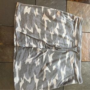 Marika Gray and White Camouflage Mini Skirt